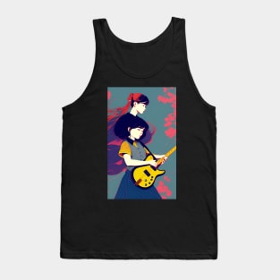 girl playing guitar Tank Top